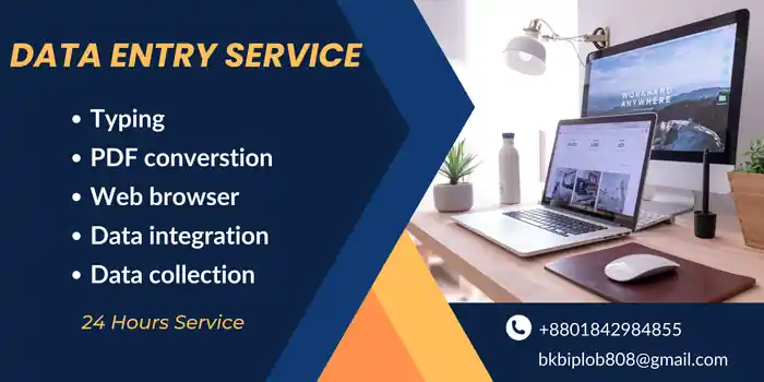 I can manage data entry service provide