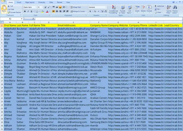 I can collect 1000 decision makers email addresses database from linkedin
