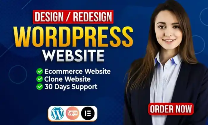I can design unique responsive wordpress website using elementor pro