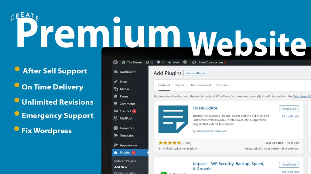 I can Be your WordPress expert for your WordPress website