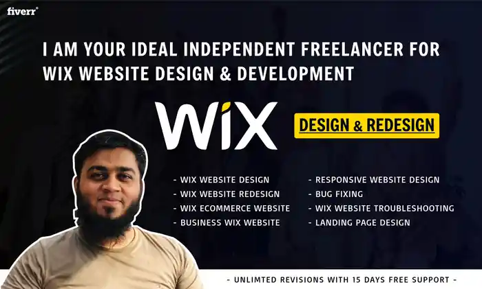 I can design, develop or redesign your business wix website