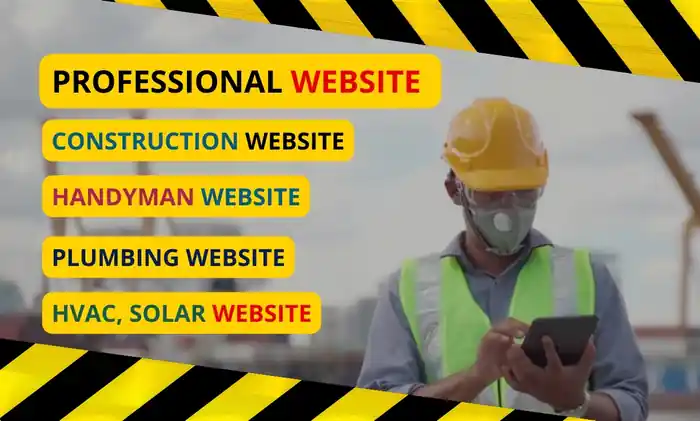 I can I will design construction hvac solar plumbing or handyman website