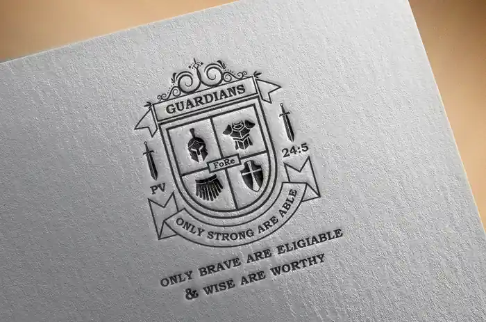 I can design a vintage style family crest and heraldic coat of arms