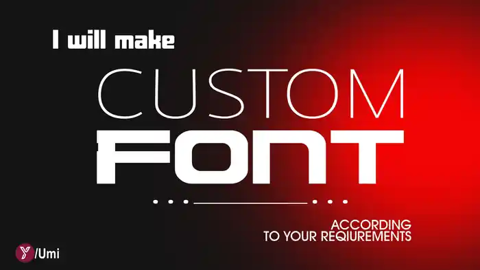 I can design font custom font design typography ttf otf font files