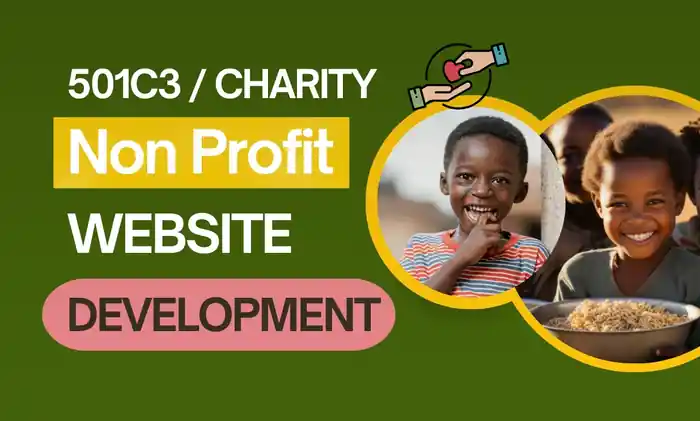 I can I will design non profit website for nonprofit charity donations