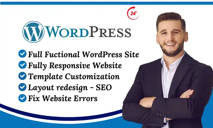 I can design professional wordpress blog website or business website for you