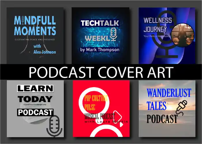 I can design podcast cover art for your show