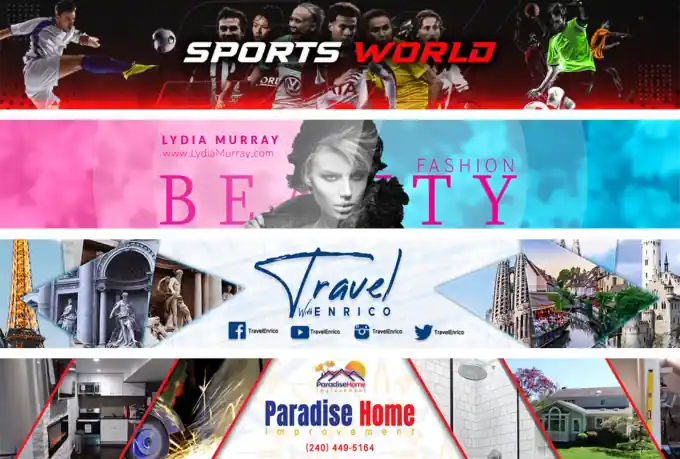 I can Create a Stunning Professional Banner for Your Channel & Social