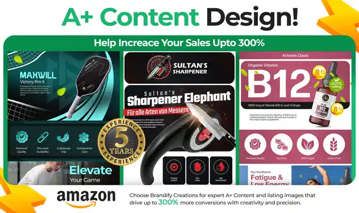 I can do amazon a plus,ebc or enhanced brand content, product listing images