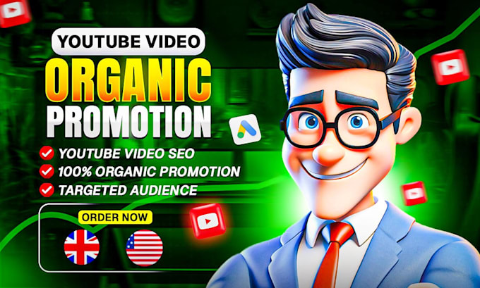 I can do organic youtube video promotion specialist to grow views
