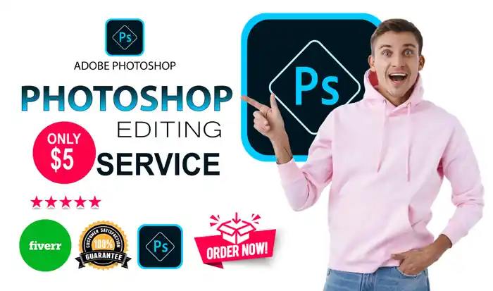 I can do photoshop work, photo editing, color change, face swap, in 3 hours