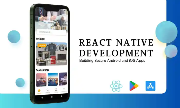 I can mobile app development, android, ios app development, React Native