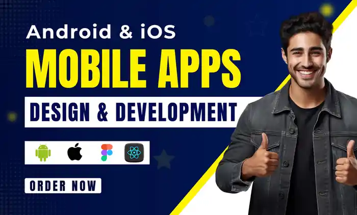 I can mobile app development, android, ios app development, React Native