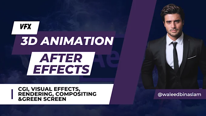 I can do the realistic and cool visual effects and cgi on video