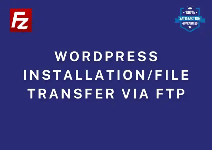 I can do wordpress installation, file transfer via ftp sftp cpanel