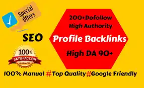 I can do 200+ profile backlinks within 1 day