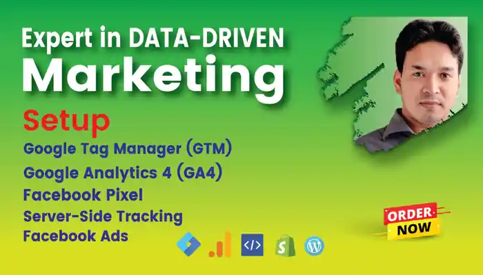 I can setup facebook pixel, server side, google analytics4 with gtm