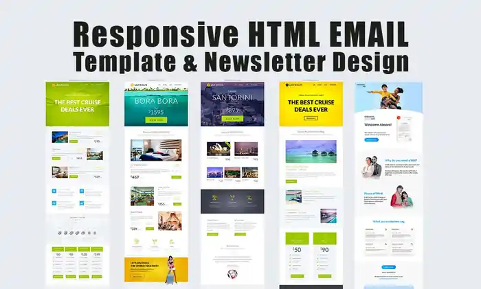 I can design HTML email template, mailchimp template, HTML newsletter