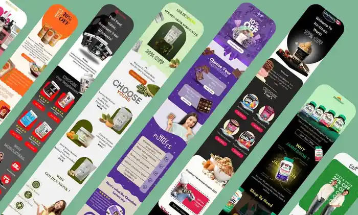 I can design ecommerce email template 