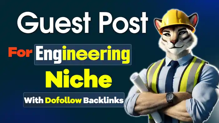 I can Guest post link insertion in a engineering niche, dofollow backlink