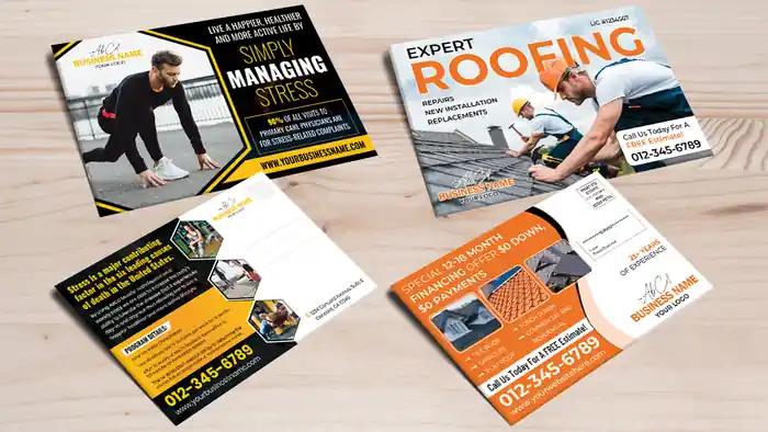 I can design postcard, flyer for lawn care, Pressure Washing, Solar, dental