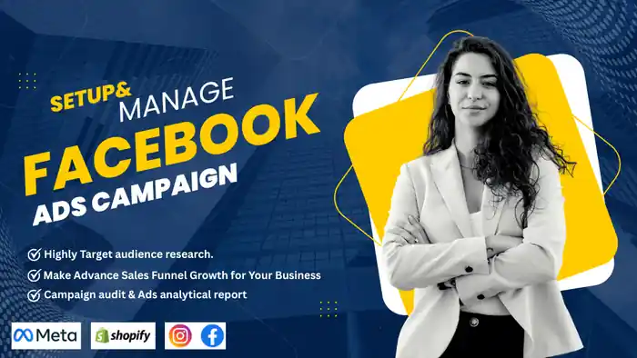 I can set up and manage Facebook ad campaigns, Instagram ads, fb or meta ads