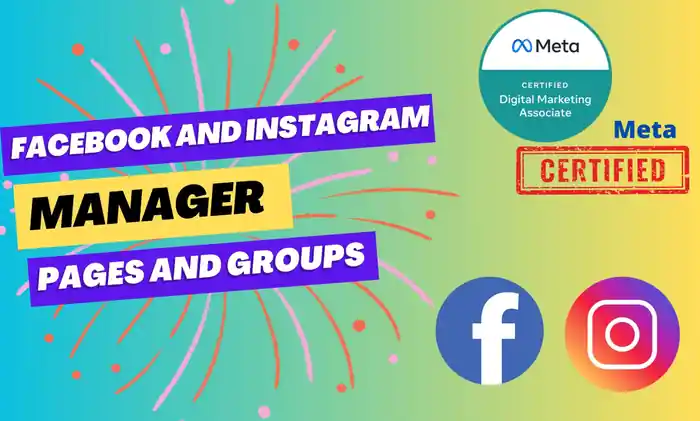 I can manage your facebook and instagram | meta certified