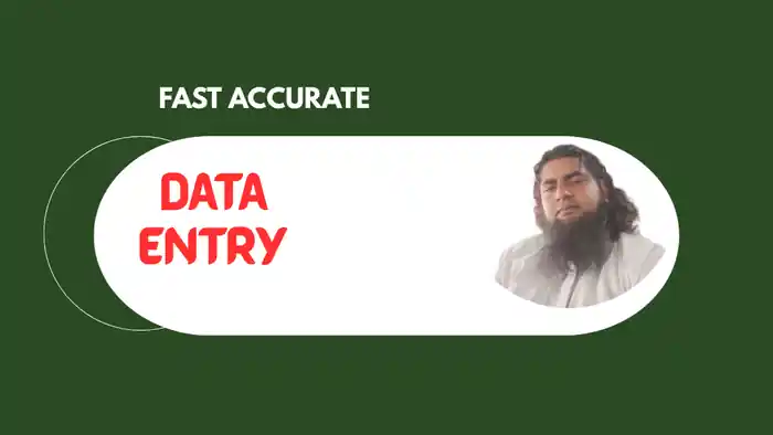 I can Data Entry and Data Typing