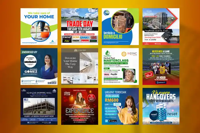 I can design premium social media post, design, banner ads
