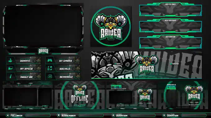 I can  Create Stunning Mascot Logos, Overlays, and Panels for Twitch & Mixer