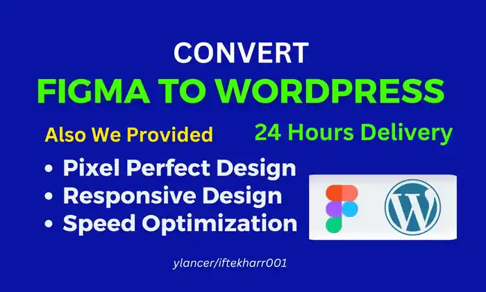 I can convert sketch, PSD, xd, figma to wordpress using elementor pro