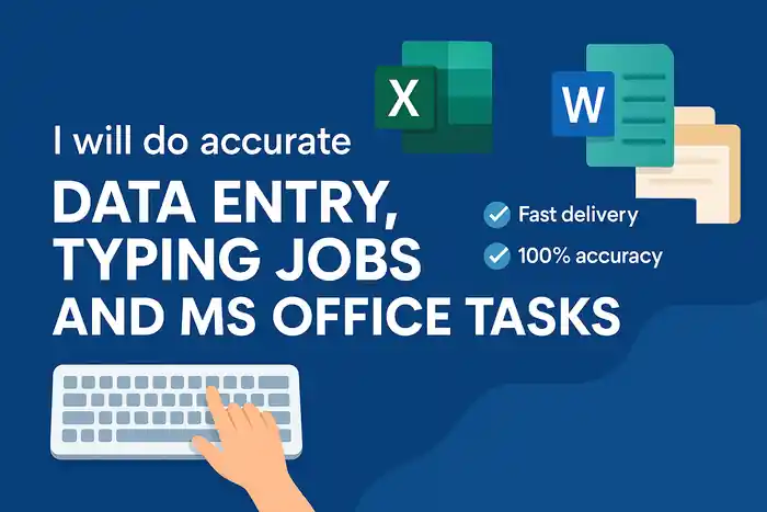 I can perform data entry task to convert PDF OR images into Word or Excel.