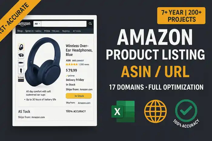 I can scrape Amazon product data from ASIN or URL with full details