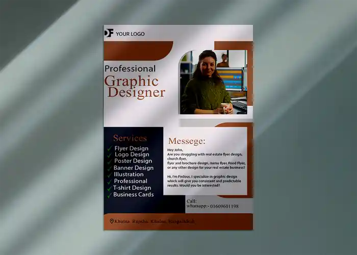I can do exceptional event flyer design, postcard or church flyer