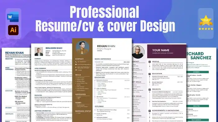 I can write a professional resume and cover letter