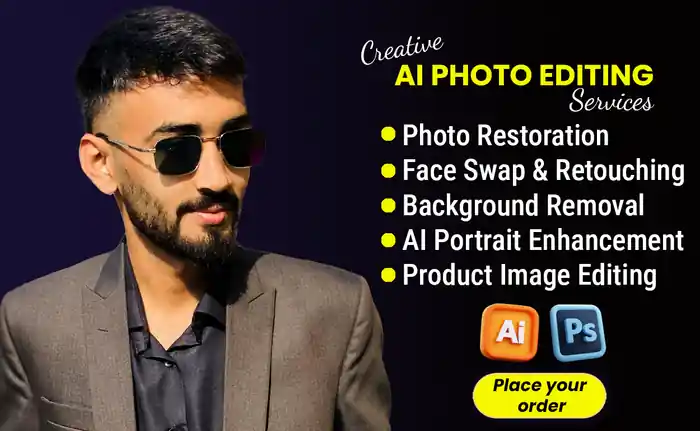 I can do custom graphic design, fix ai images, vector art, and, photoshop