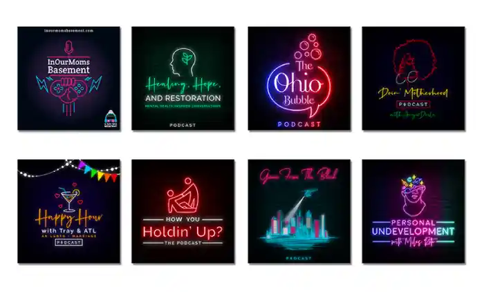 I can design a professional podcast logo or cover art