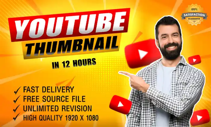 I can  design attractive clickbait youtube thumbnail
