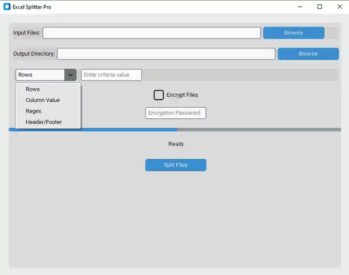 I can provide excel file splitter pro