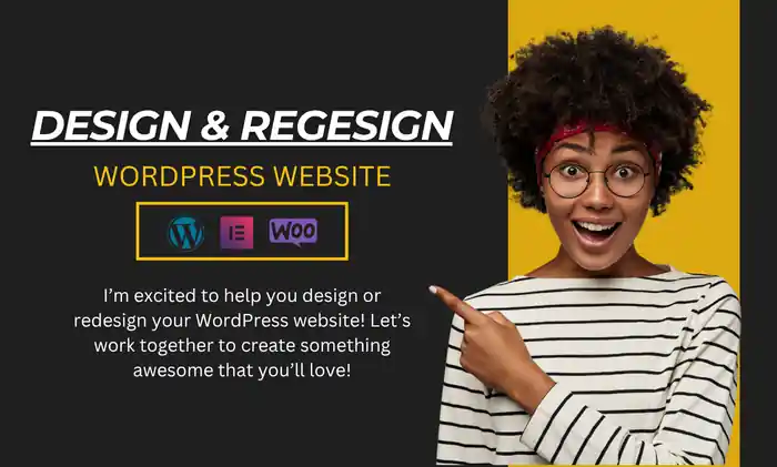 I can design or redesign WordPress website