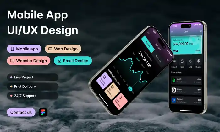 I can design a premium banking, crypto, or finance app UI