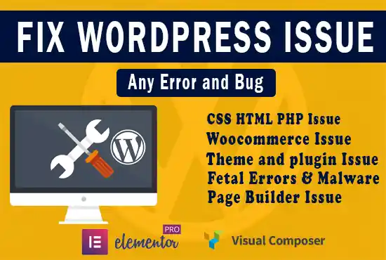 I can fix wordpress website issues