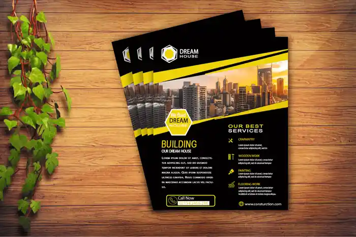 I can design a business flyer or a brochure for you