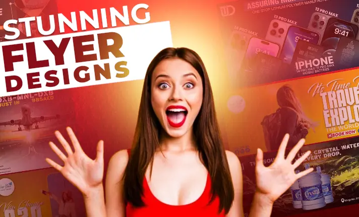 I can design business posters, brochure, flyers and social media flyers