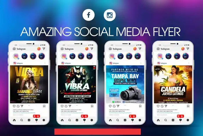 I can design an amazing instagram and facebook social media flyer