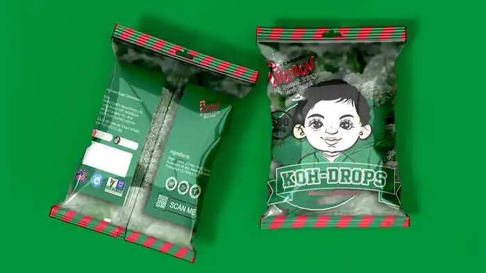 I can premium pouch candy mylar bag food packaging design