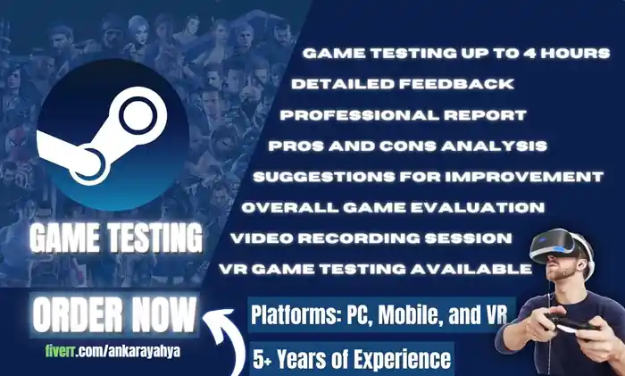 I can test and review your game on any platform