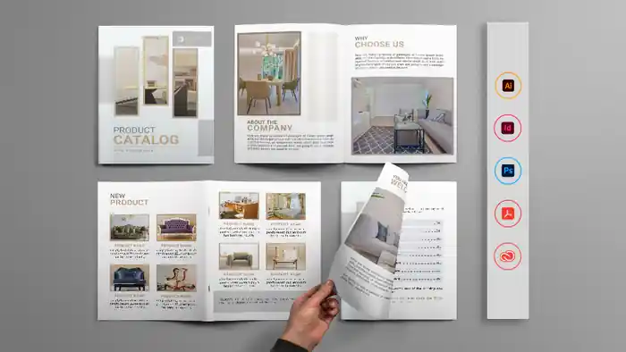 I can design annual report, company profile, bifold, trifold, brochures