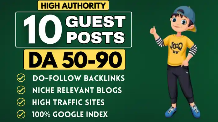 I can Publish general guest post on high DA general blogs with HQ Backlinks