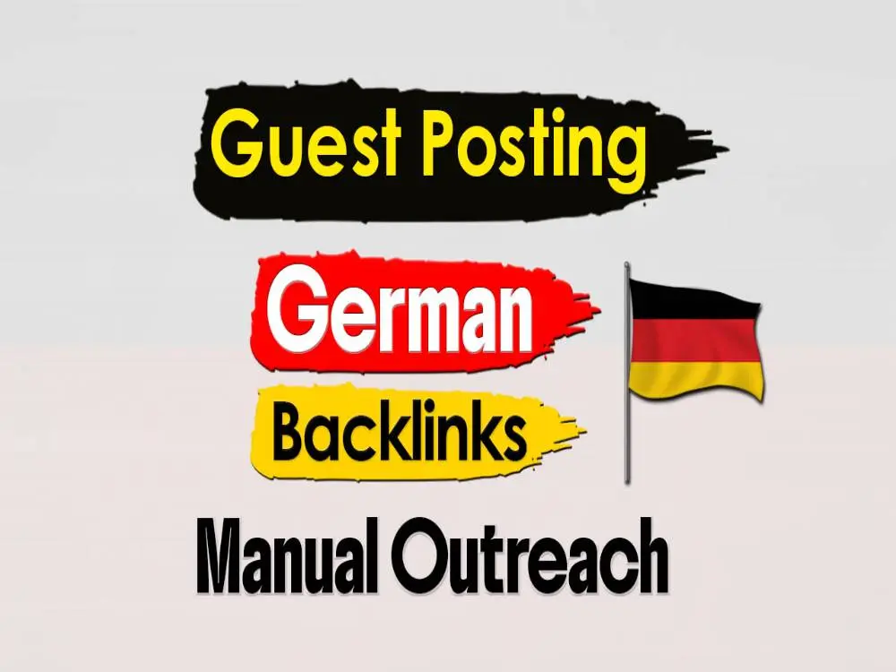 I can German SEO backlinks via guest posting manual outreach